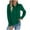 #221-Green, variant on Women's Shirt Long Sleeve Notched Lapel Button Front Casual and Stylish Solid Color Blouse