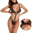 thumbnail image 3 of Conjunto de gargantilla de ropa interior erótica de encaje de lencería sexy para mujer Body de niña, M sidaley XX000069-02, 3 of 7