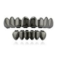 thumbnail image 3 of Hip-Hop Teeth Face Mouth Grills Tapas de dientes para accesorios de festival de Negro Zulema Parrillas chapadas en oro de 18 quilates, 3 of 7