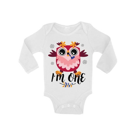 

Birthday Outfits for 12 Months - Cute Baby Boy Baby Girl Shirt - Little Owl Bodysuit