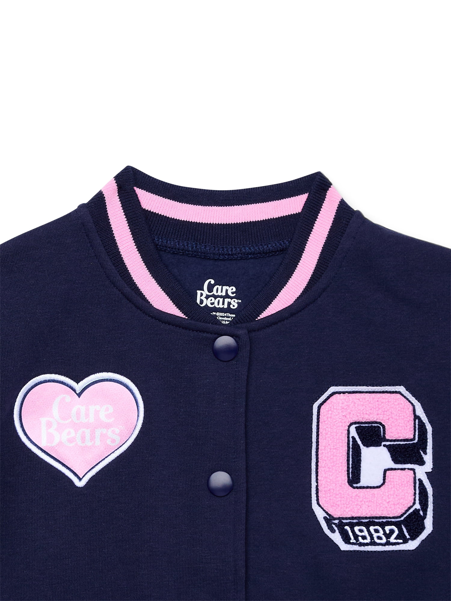 Care Bears Toddler Girls Varsity Jacket, Sizes 12M-5T