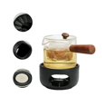 thumbnail image 2 of Chauffe-théière en Céramique avec Cuillère Chauffe-Café et Chauffe-Thé avec Porte-Bougie pour Chauffer le Café pour Théière (Blanc), 2 of 5