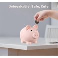 thumbnail image 2 of Unbreakable Plastic Piggy Bank for Kids, Medium Coin Money Bank with Lid for Saving Coins & Cash, 2 of 5