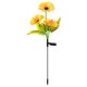 thumbnail image 2 of Luces de jardín LED con forma de girasol alimentadas por energía solar, de 3 cabezales, iluminación decorativa exterior para caminos y jardín, resistente al agua., 2 of 9