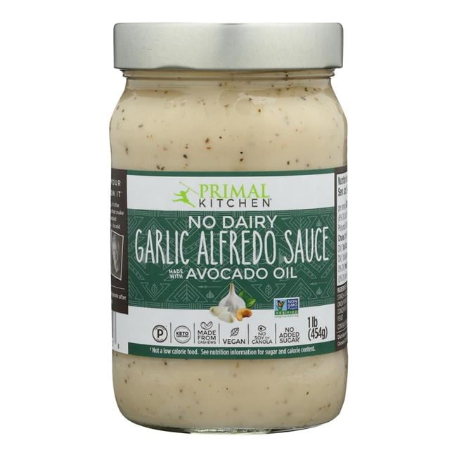 Primal Kitchen Roasted Garlic No Dairy Alfredo Sauce, made with Avocado Oil, 15.5 oz