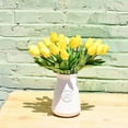 thumbnail image 5 of 20pcs Yellow Flowers Artificial Tulips Silk Flowers 13.5" For Home Decorations Centerpieces Arrangement Wedding Bouquet, 5 of 5