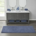 thumbnail image 2 of Home Essence Runner Bath Rug, Non-Slip Absorbent Mat, Plush Bathroom Essentials, 24" x 72", Blue, 2 of 8