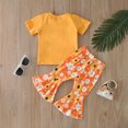 thumbnail image 3 of adviicd Toddler Baby Girls-Fall-Clothes-Set Little Girls Floral Plaid Highlow Tunic Tops Leggings Outfits Boutique Clothing Going Home Outfit Baby Girl, 3 of 5