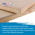 thumbnail image 4 of U.S. Art Supply 16" x 20" Birch Wood Paint Pouring Panel Boards, Studio 3/4" Deep Cradle (Pack of 2), 4 of 6