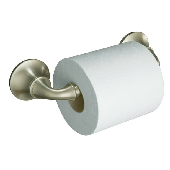 KOHLER K-11374-BN Forte Sculpted Toilet Tissue Holder, Vibrant Brushed Nickel