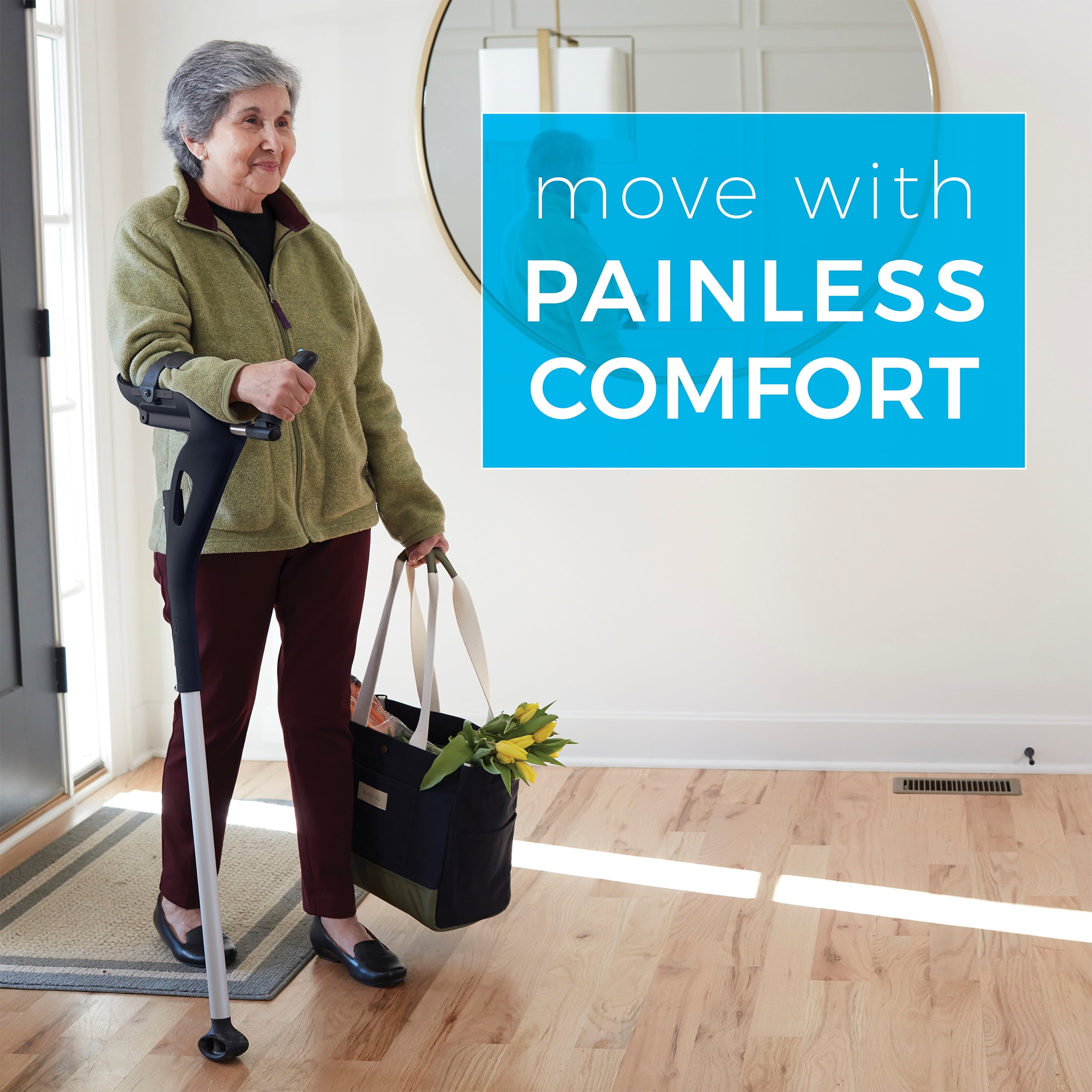 M D Forearm Comfort Crutch Pair By Drive Medical Walmart Com Walmart Com
