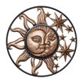 thumbnail image 2 of Decoración de arte de pared de Metal de hierro forjado estatua de decoración de esculturas creativas de sol y luna, 2 of 4