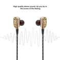 thumbnail image 3 of SHARE SUNSHINE Wired Earphones In-Ear Stereo Quad-Core Dual-Motion Coil Earbuds with Mic-Gold, 3 of 5
