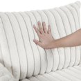thumbnail image 5 of Lexicon Tomball Corduroy Oversized Chaise Lounge in Beige, 5 of 13
