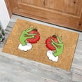 thumbnail image 1 of Grinch Christmas Decorations Christmas Doormat Front Door Outdoor Welcome Mat Fun Doormat Home Non-slip Rug Decoration, 1 of 6
