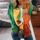 thumbnail image 1 of ICHUANYI Liquidación Mujeres Moda Impreso Casual Cuello Redondo Manga Larga Suelta Camiseta Blusa Tops ICHUANYI WER202308230488, 1 of 8