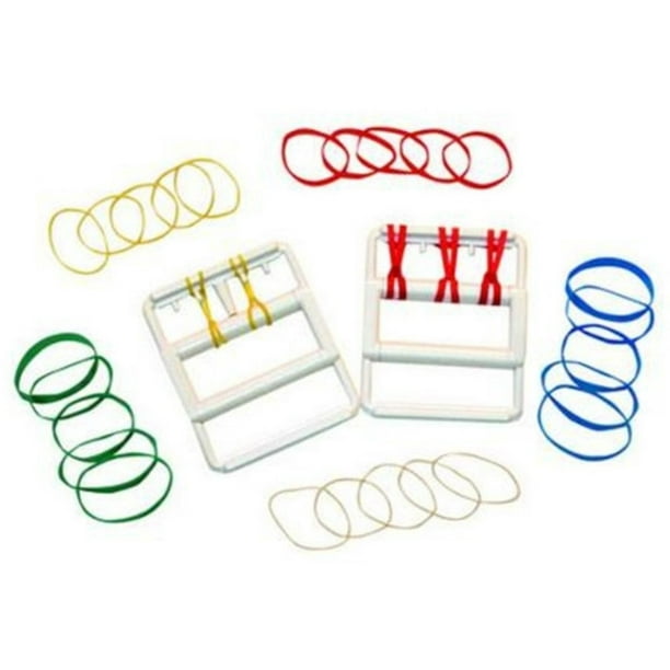 CanDo Latex Free Rubber Band Hand Exerciser with 25 Bands