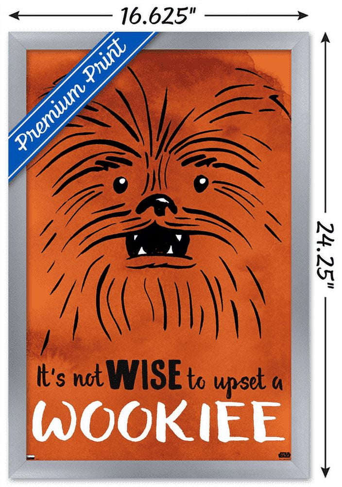 Star Wars: Saga - Upset A Wookiee Wall Poster, 14.725" x 22.375", Framed