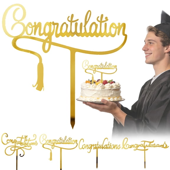 Cosmug Graduation Cake Under $5 for Graduation Cake, Party, Dessert Table, Glitter Decoration