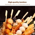 thumbnail image 4 of 200 palitos de bambú natural - Suministro de barbacoa desechable resistente para cocina (A) Likrtyny Para estrenar, 4 of 9