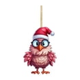 thumbnail image 1 of Less Than 5 Hangs Creative Cartoon Christmas Chicken Christmas Decoration Pendant Acrylic Car Pendant Backpack Keychain, 1 of 4