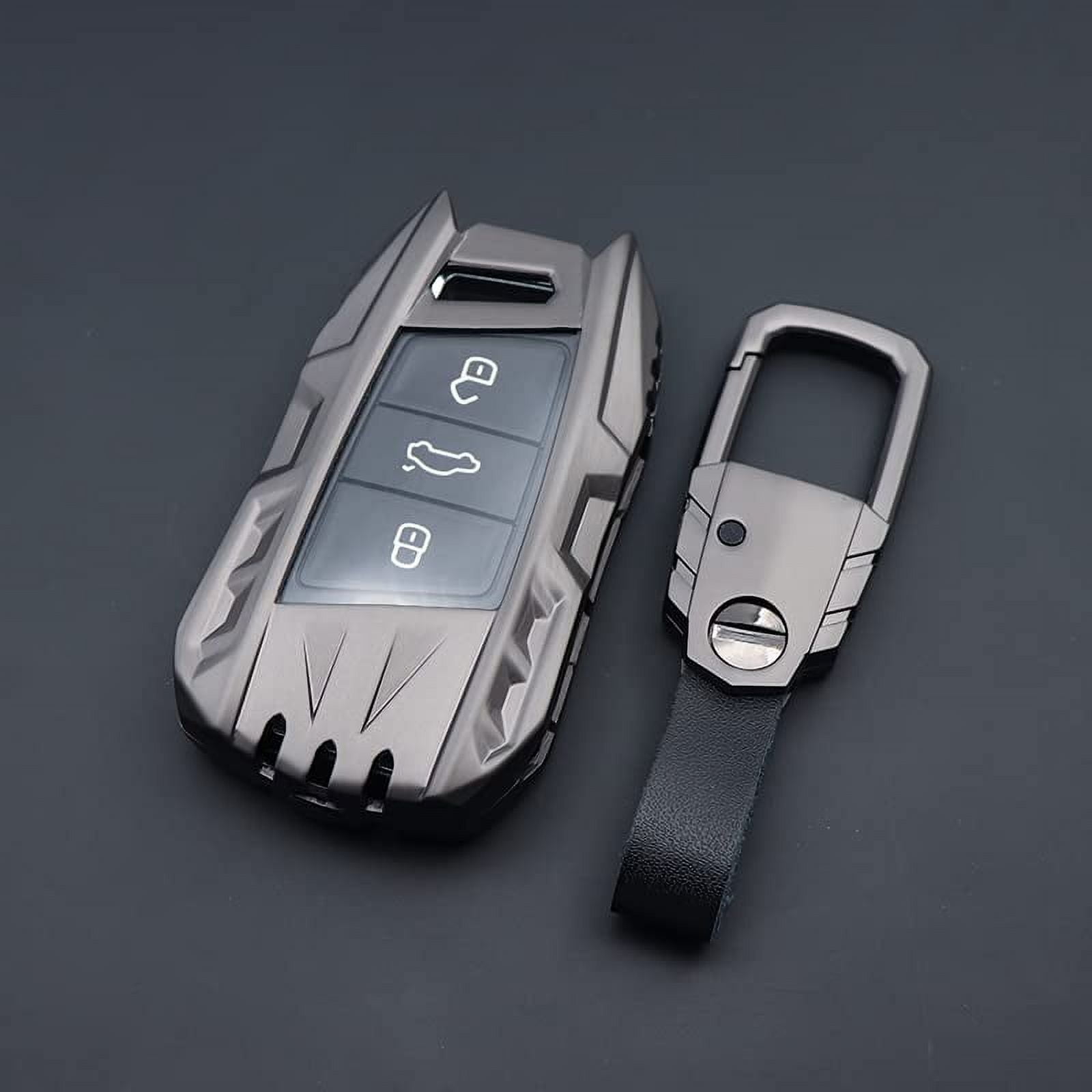 For Volkswagen VW Key Fob Cover, Key Fob Case for 2017-2022 2023 Atlas Jetta Passat Tiguan Arteon Golf Skoda