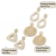 thumbnail image 5 of 3 pares de pendientes de ratán tejidos, pendientes bohemios hechos a mano de paja de mimbre, pendientes colgantes de aro en forma de B para mujeres y niñas, 5 of 6