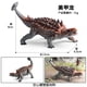 thumbnail image 1 of Simulated dinosaur animal model of Egyptian Jurassic Spinosaurus desktop ornament, BG orange anchovy (hollow), 1 of 2