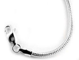 Heavy 3mm Sterling Silver Inch Snake 