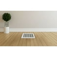 thumbnail image 4 of Prima Decorative Hardware, Floor Register A/C, Vent Cover, 6" x 8", Cast Aluminum, White, 4 of 12
