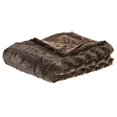 thumbnail image 2 of Cheer Collection Faux Fur Throw Blanket – Plush Blanket for Couch and Bed, Soft Throw Blanket, Cozy & Fluffy Fur Blanket for Snuggling, Gifting & Home Décor, Machine Washable, 60" x 50", Choco, 2 of 4