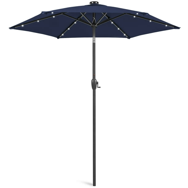 Best Choice Products 7.5ft Outdoor Solar Patio Umbrella for Deck, Pool