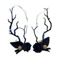 thumbnail image 1 of Pinzas para el pelo con luz para mujeres y niñas, pasadores con cuernos de reno brillantes, accesorios para el pelo, 1 of 4