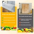 thumbnail image 4 of CNKOO Acrylic Cutting Board Non-Slip Transparent Cutting Board with Lip Rectangle Cutting Board Reusable Chopping Board Multipurpose Countertop Protector Board for Kitchen Countertop, 4 of 9