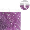 thumbnail image 5 of FREEAMG Shower Curtains Purple Clear Liquid Curtain，Waterproof Fabric Decor Shower Curtains for Bathroom Set with 12 Hooks, 66"x 72", 5 of 6