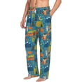 thumbnail image 6 of Logiee Animals In Camping Print Pajama Pants for Men,Men’s Pajama Bottoms,Mens PJ Pants with Pockets & Button Fly-XX-Large, 6 of 6