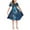 Blue Butterfly Flower, variant on Yuyamidu Blue Butterfly Summer Dresses for Teen Girls Flower Midi Length Casual Dresses for Kids 3-4 Girls Princess Dress Outdoor Vacation Play Skater Twirl Dresses