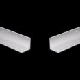 thumbnail image 3 of Aluminum Angle 50mm x 50mm x 1310mm Long 4mm Thick 2Pcs, 2 Pack 2" x 2" x 51.57" Length 4/25” Thickness 90 Degree Extruded Al Angle Equal Leg, 3 of 4