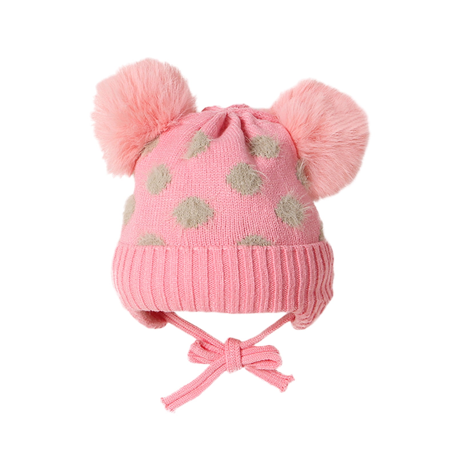 Baby Girls Kids Black Cute Warm Winter Autumn Thermal Hello Kitty Beanie Hat Cap 
