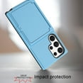 thumbnail image 4 of for Samsung Galaxy S23 Ultra Wallet Case, Card Holder Slot Ultra Slim Thin Clear Flexible TPU Gel Rubber Soft Skin Silicone Protective Phone Case for Samsung Galaxy S23 Ultra, Skyblue, 4 of 6