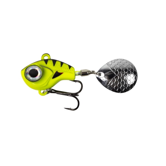 Big Eye Tail Spin Jig - Chartreuse Glow - 1.3" & 1/2 oz
