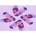thumbnail image 1 of Ahgly Company Machine Washable Indoor Rectangle Transitional Purple Area Rugs, 5' x 7', 1 of 1