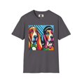 thumbnail image 2 of Mr an Mrs Basset Hounds POPArt3 Unisex Softstyle T-Shirt, 2 of 10
