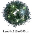 thumbnail image 7 of 16.4 FT Wall Christmas Tree with Lights, Christmas Tree Wall Decoration, Flat Christmas Tree Garland for Wall, Wall Christmas Tree Hanging Decorations for Indoor Wall Decor Save Space, 7 of 7