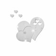thumbnail image 3 of Espejo En Forma De Corazón Pegatinas De Pared Espejo Extraíble Pegatinas De Pared Para La Decoración De La Habitación Del Hogar 4Pcs 3D Eigraketly HA035447-00, 3 of 6
