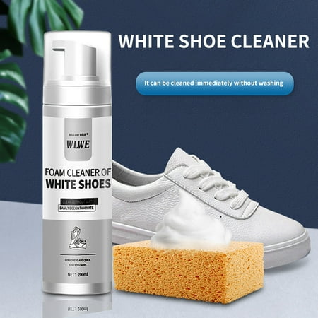 

Staron White Shoe Cleaner Portable Disposable Sports Shoe Cleaner Decontamination And Yellowing Foam Dry Cleaner 200ml