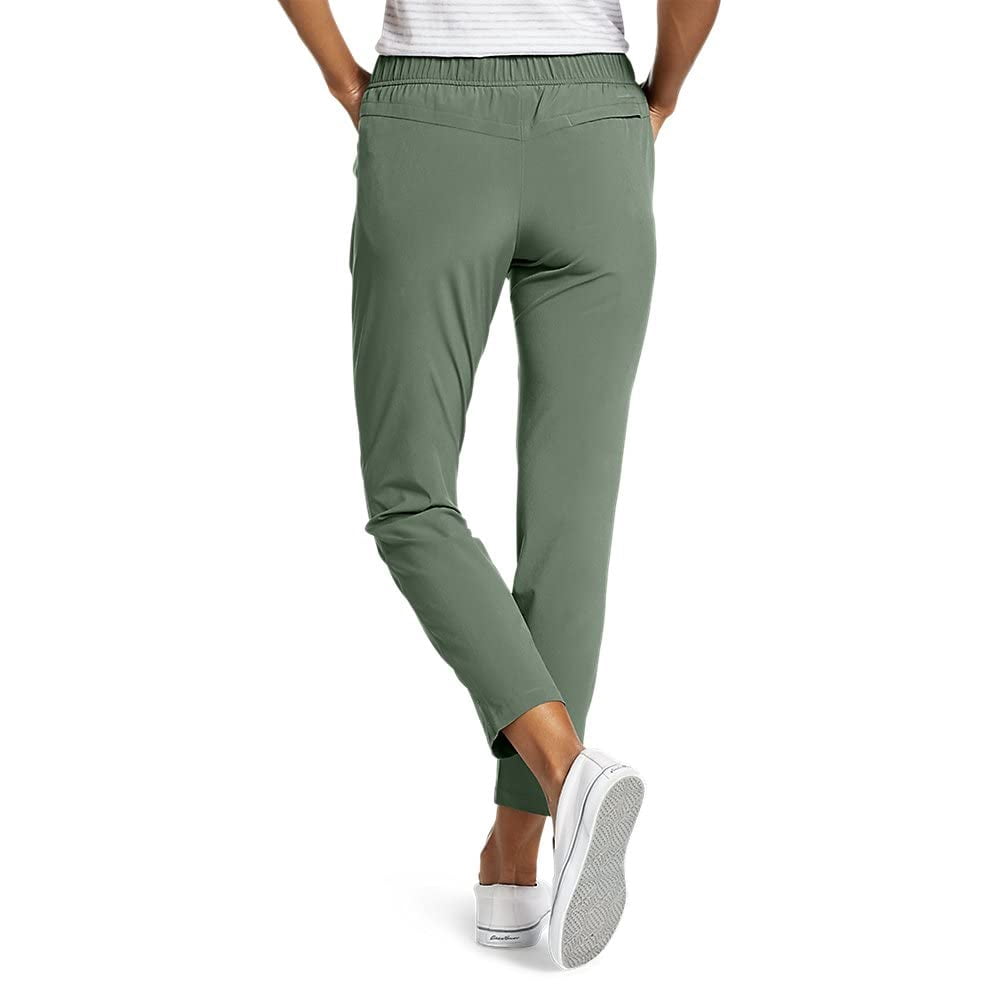 Eddie Bauer Women's Departure Ankle Pants, Mineral Green, XX-Large
