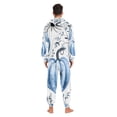 thumbnail image 6 of Pumpkins Spiders Adult Onesie Pajamas Slim Fit Christmas One Piece Suit Pjs for Women and Men Hooded Zipper, 6 of 7