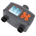 thumbnail image 1 of 2 Zone Sprinkler Timer, Programmable 2 Outlet Hose Watering Timer ABS Manual Watering Waterproof Digital Rain Sensor  for Yard, 1 of 7