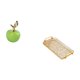 thumbnail image 5 of Estatua,Escultura de fruta artificial,estatua y artesanía,Bandeja para servir,Bandeja de cocina rectangular con asa,Bandeja de almacenamiento Plato para servir Tocador de baño, 5 of 8